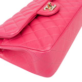 Chanel Quilted Caviar Leather Small Double Flap Crossbody Bag