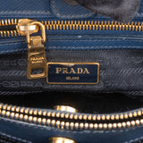 Prada Blue Saffiano Leather Galleria Handbag