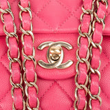 Chanel Quilted Caviar Leather Small Double Flap Crossbody Bag