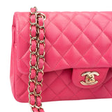 Chanel Quilted Caviar Leather Small Double Flap Crossbody Bag