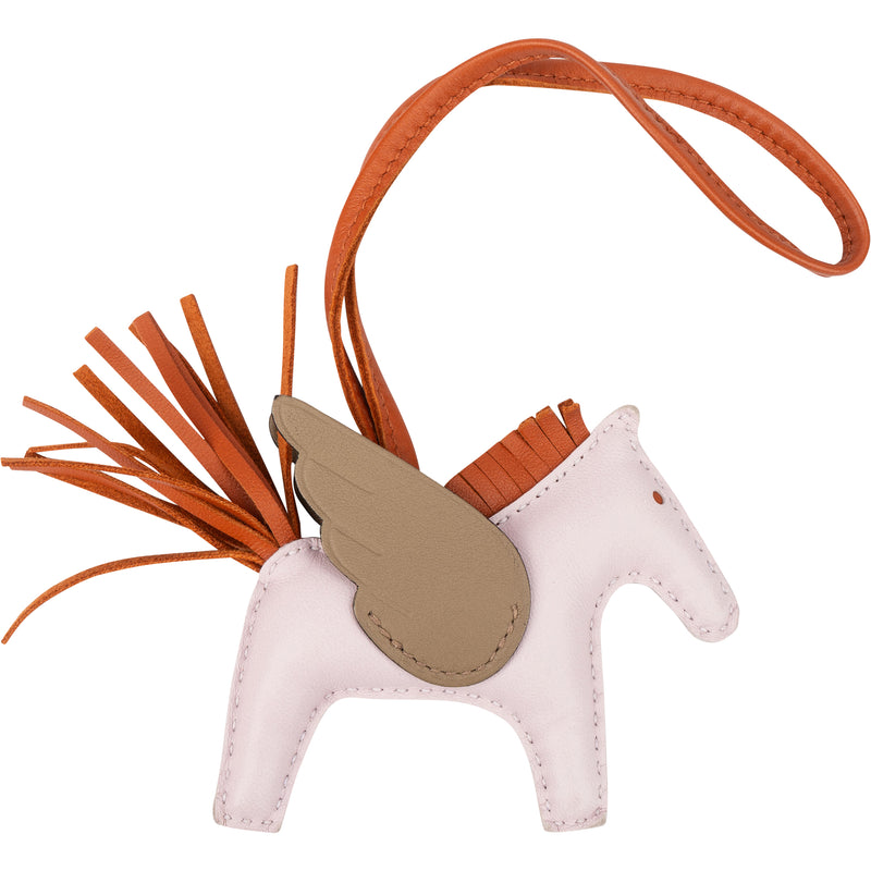 Hermès Tricolor Leather Rodeo Pegase PM Pendant