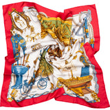 Hermès Classic "Musée" Silk Carre 90 Scarf Tuch