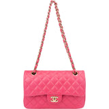 Chanel Quilted Caviar Leather Small Double Flap Crossbody Bag