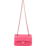 Chanel Quilted Caviar Leather Small Double Flap Crossbody Bag