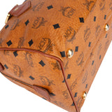 MCM Visetos Monogram Boston Handbag