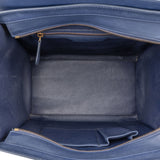 Celine Blue Leather Luggage Handbag