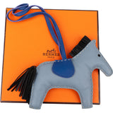 Hermès Tricolor Leather Rodeo MM Pendant