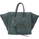 Celine Green Leather Phantom Handbag