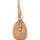 Prada Classic Beige Leather Hobo Bag