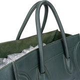 Celine Green Leather Phantom Handbag