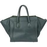 Celine Green Leather Phantom Handbag