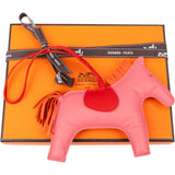 Hermès Tricolor Rose Azalee Orang Rodeo GM Pendant