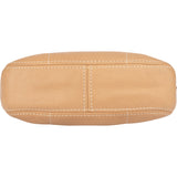 Prada Classic Beige Leather Hobo Bag
