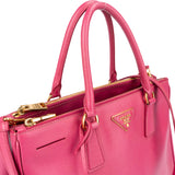 Prada Pink Saffiano Leather Galleria Handbag