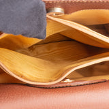 Gucci Brown Leather Bamboo Handbag