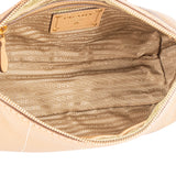 Prada Classic Beige Leather Hobo Bag