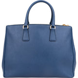 Prada Blue Saffiano Leather Galleria Handbag