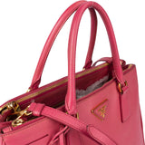 Prada Pink Saffiano Leather Galleria Handbag