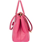 Prada Pink Saffiano Leather Galleria Handbag