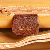 Gucci Brown Leather Bamboo Handbag