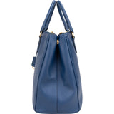 Prada Blue Saffiano Leather Galleria Handbag