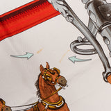 Hermès Classic "Équipages" Silk Carre 90 Scarf Tuch