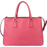 Prada Pink Saffiano Leather Galleria Handbag