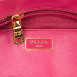 Prada Pink Saffiano Leather Galleria Handbag