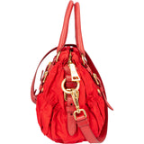 Prada Red Nylon City Handbag