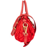 Prada Red Nylon City Handbag