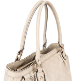 Gucci White Leather GG Sukey Handbag