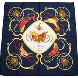 Hermès Classic "Springn" Silk Carre 90 Scarf Tuch
