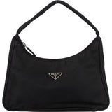 Prada Black Nylon Triangle Vintage Re-Edition Handbag