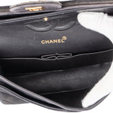 Chanel Quilted Suede 24K Medium Double Flap Crossbody Bag