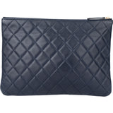 Chanel Quilted Lambskin CC Clutch