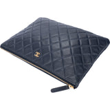 Chanel Quilted Lambskin CC Clutch