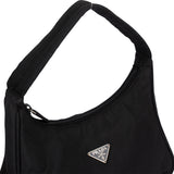 Prada Black Nylon Triangle Vintage Re-Edition Handbag