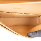 Chanel Quilted Lambskin 24K Gold Medium Double Flap Crossbody Bag
