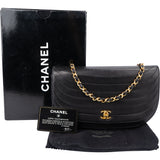 Chanel Quilted Lambskin 24K Gold Single Flap Shoulder Bag