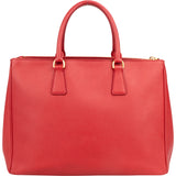 Prada Rouge Saffiano Leather Galleria Handbag