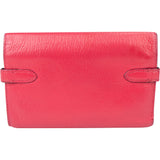 Hermès Pink Leather Palladium Kelly Wallet