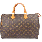 Louis Vuitton Canvas Monogram Speedy 35 Handbag