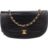 Chanel Quilted Lambskin 24K Gold Single Flap Shoulder Bag