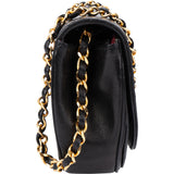 Chanel Quilted Lambskin 24K Gold Single Flap Shoulder Bag