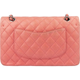 Chanel Quilted Lambskin Palladium Medium Double Flap Crossbody Bag