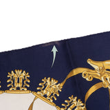 Hermès Classic "LES CAVALIERS D´OR" Silk Carre 90 Scarf Tuch