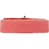 Chanel Quilted Lambskin Palladium Medium Double Flap Crossbody Bag
