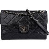 Chanel Quilted Caviar Leather Cambon Single Flap Crossbody Bag