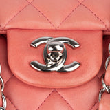 Chanel Quilted Lambskin Palladium Medium Double Flap Crossbody Bag