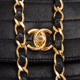 Chanel Quilted Lambskin 24K Gold Single Flap Shoulder Bag